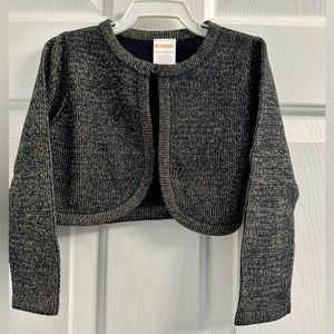 Gymboree Black and Gold Sweater Cardigan, Size 18-24 Months